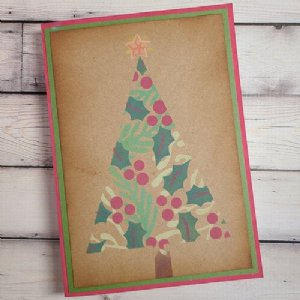 Sizzix - Stencil - Cosmopolitan Happy Holidays