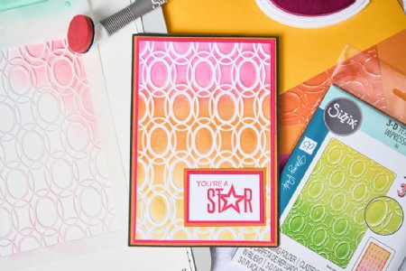 Siz - 3D Embossing Folder - Cosmopolitan Golden Rings