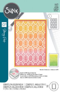 Siz - 3D Embossing Folder - Cosmopolitan Golden Rings