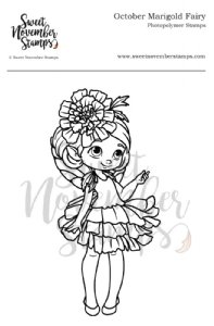 Sweet November - Clear Stamp - October Marigold Fairy