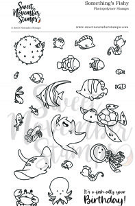 Sweet November - Clear Stamp - Something's Fishy