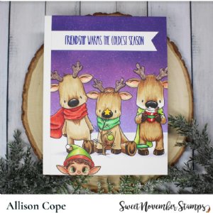 Sweet November - Clear Stamp - Winter Wishes Reindeer