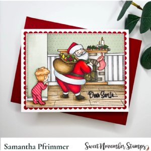 Sweet November - Clear Stamp - Dear Santa