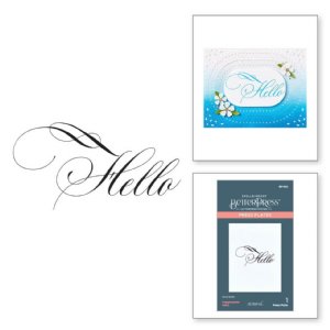 Spellbinders - Better Press Plates - Copperplate Hello