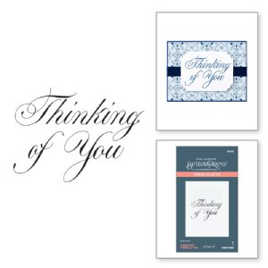 Spellbinders - Better Press Plates - Copperplate Thinking of You