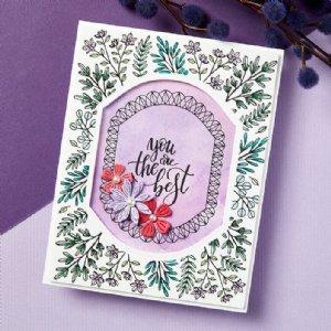 Spellbinders - Better Press Plates - Copperplate Happy Birthday