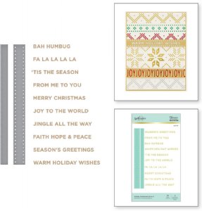 Glimmer - Hot Foil Plate & Dies - Holiday Sentiments 2