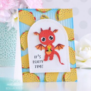 Spellbinders - Dies - Dancin' Birthday Dragon