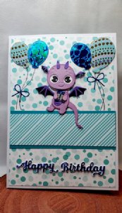 Spellbinders - Dies - Dancin' Birthday Dragon