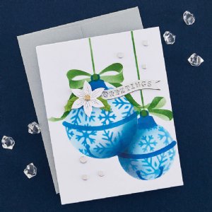 Spellbinders - Stencils -  Bibi's Snowflakes Ornaments