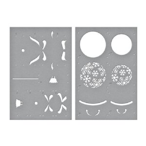 Spellbinders - Stencils -  Bibi's Snowflakes Ornaments