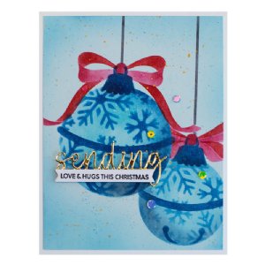 Spellbinders - Stencils -  Bibi's Snowflakes Ornaments