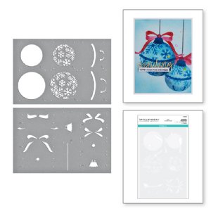 Spellbinders - Stencils -  Bibi's Snowflakes Ornaments