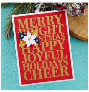 Spellbinders - Clear Stamp - Joyful Words