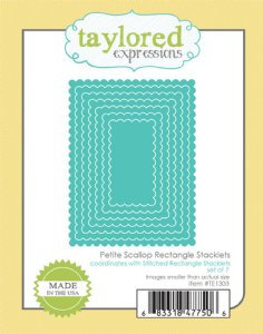 Taylored Expressions - Die - Petite Scallop Rectangle Stacklets