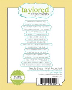 Taylored Expressions - Dies - Simple Strips - Well Rounded