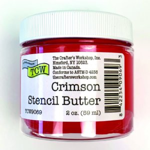 The Crafter's Workshop - Stencil Butter - Crimson (2oz)