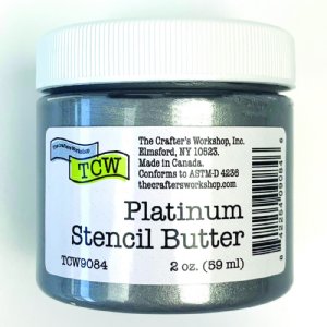 The Crafter's Workshop - Stencil Butter - Platinum (2oz)