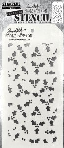 Tim Holtz - STENCILS - TINY HOLLY