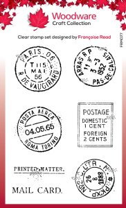 Woodware - Clear Stamp - Singles Extra Postmarks