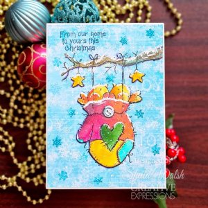 Woodware - Clear Stamps - Cozy Robins