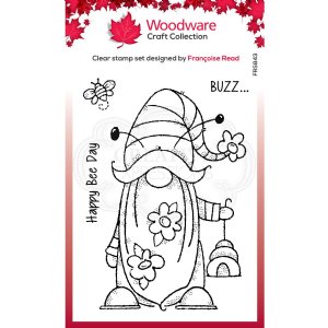 Woodware - Clear Stamp - Singles Bee Gnome