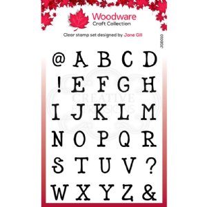 Woodware - Clear Stamp - Quirky Typewriter Alphabet Caps